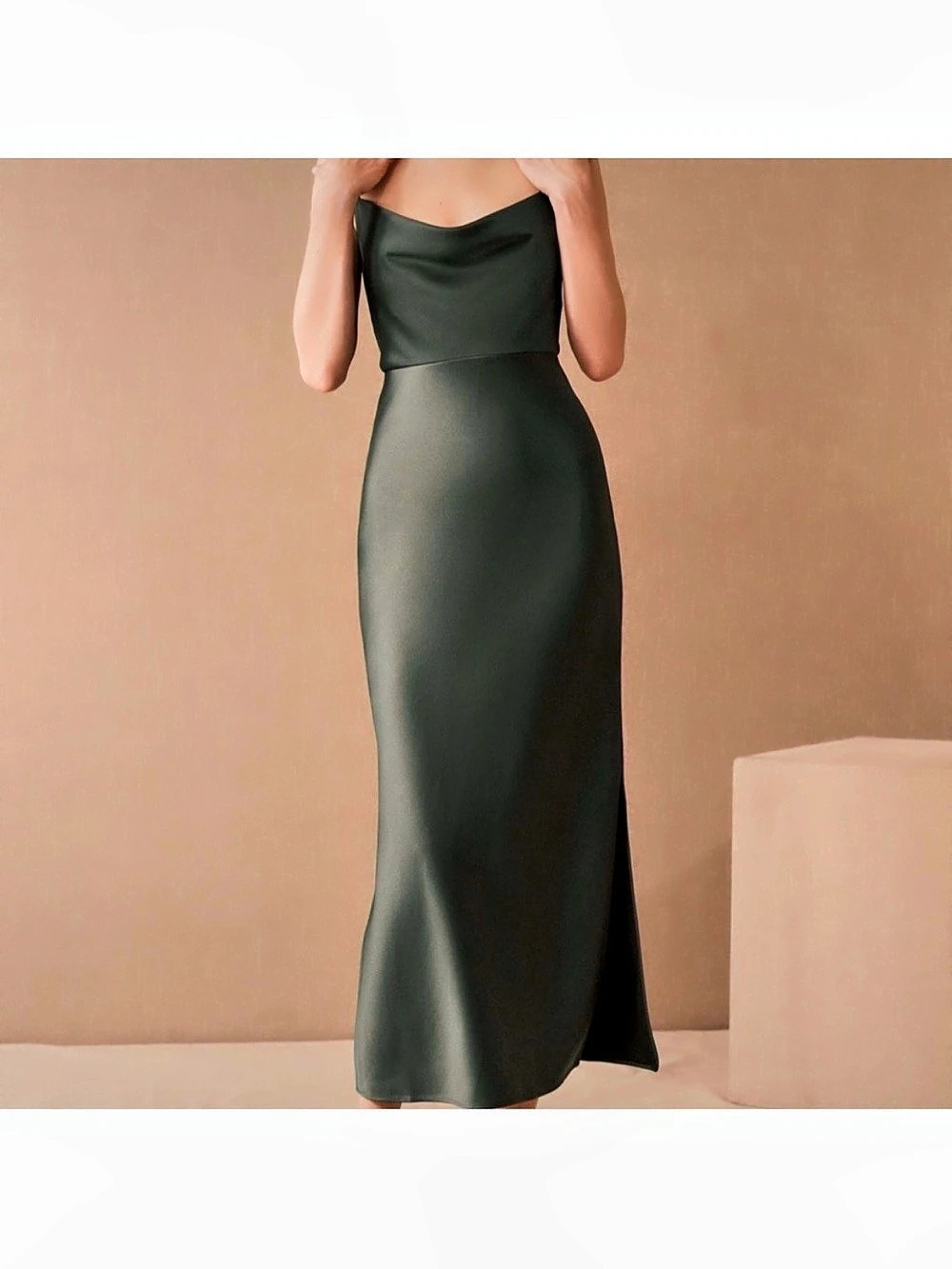 BHLDN Forest Greeb Dress Size 4